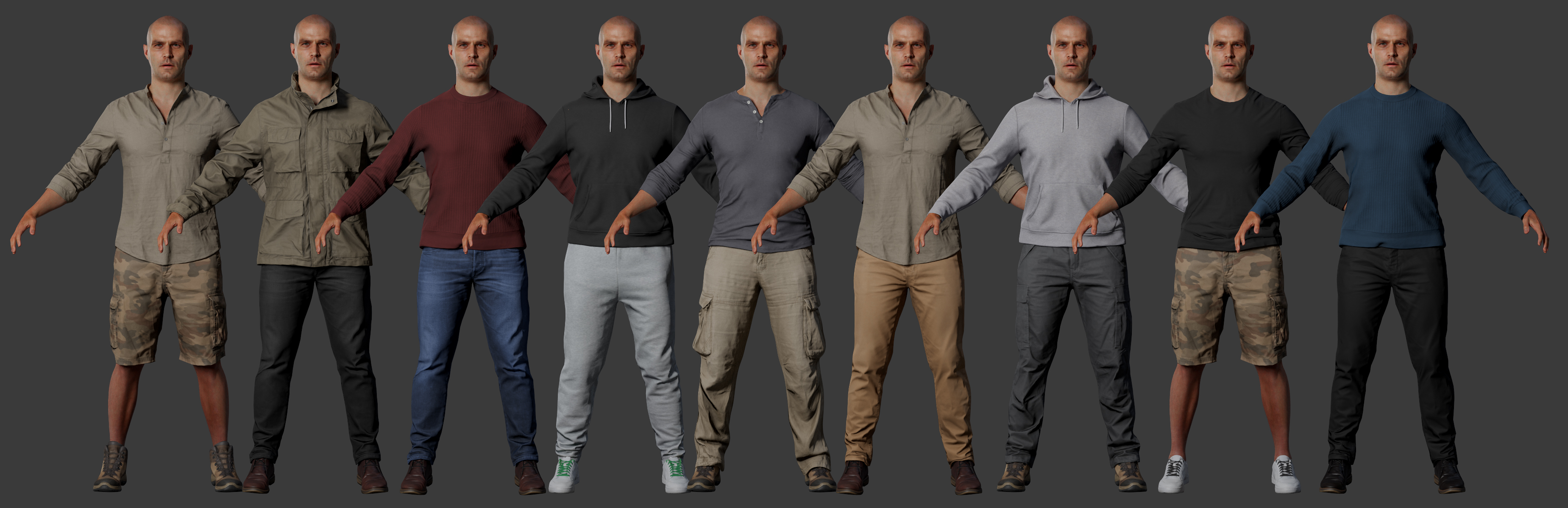 3D Clothing models to download